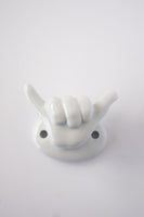 Porcelain Shaka Hooks by Jason Dow