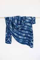 Vintage Indigo Mudcloth Fabric Denim Blue